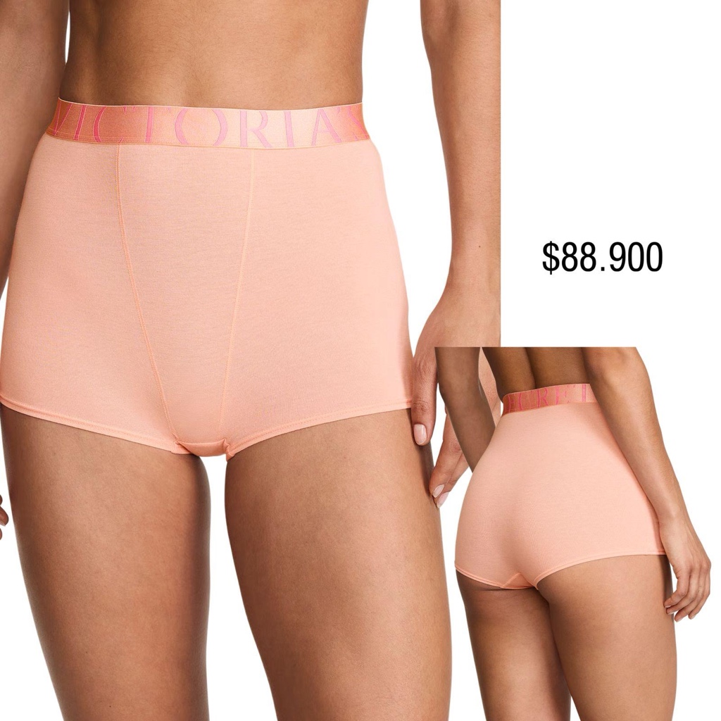PANTY VS HIGH-WAIST BOYSHORT CORAL CREAM
