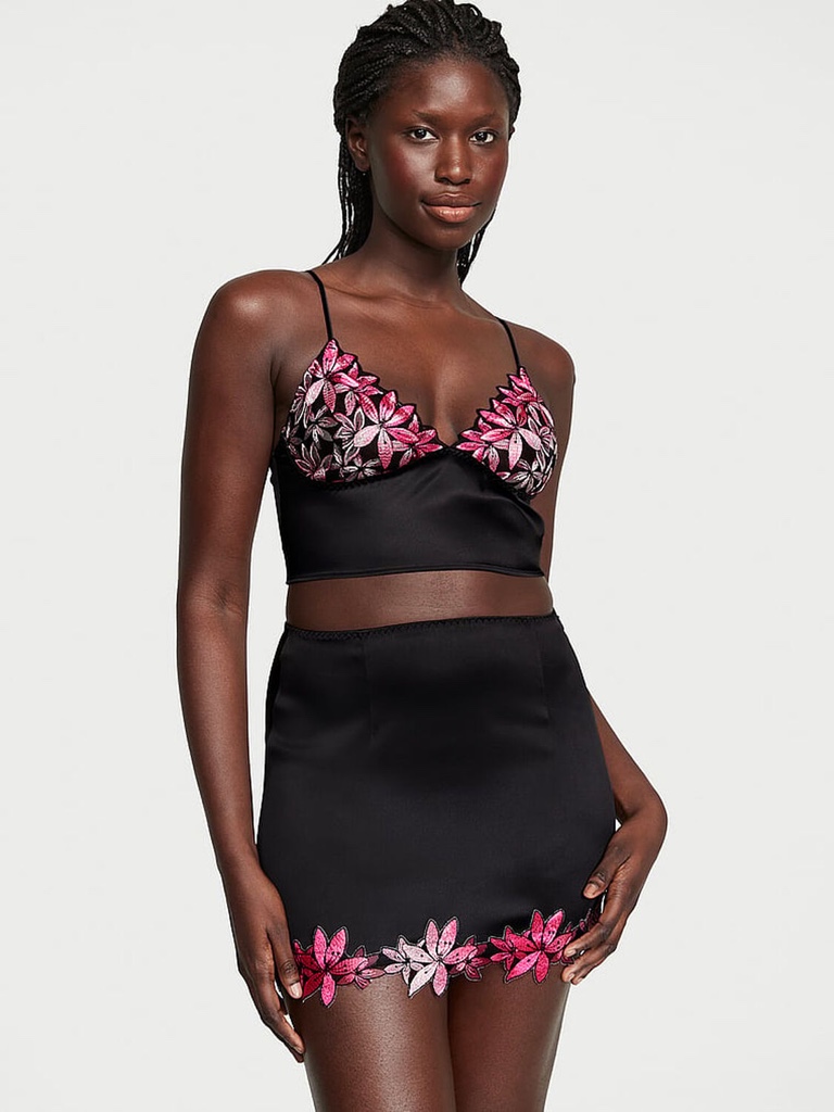 SET VS COLOR NEGRO FLORES FUSCIA