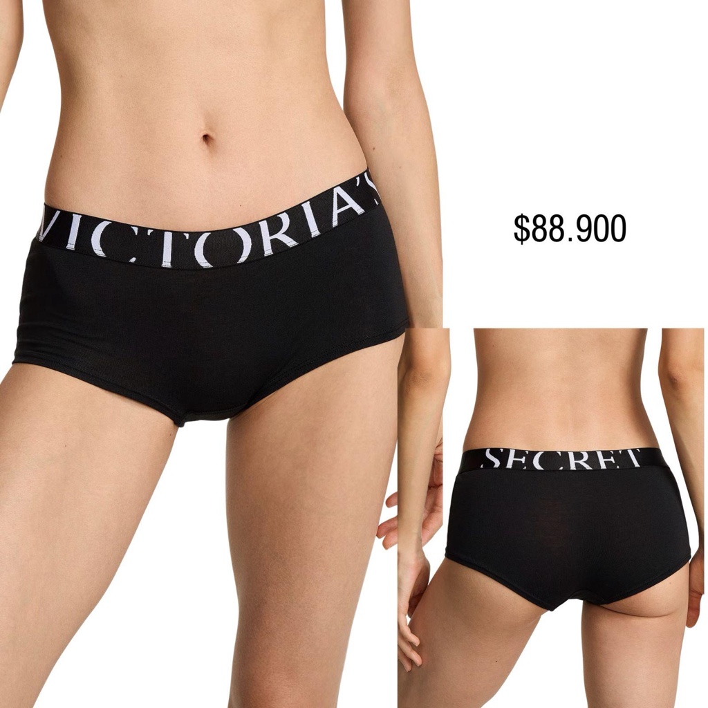 PANTY VS BOYSHORT NEGRO ICONIC