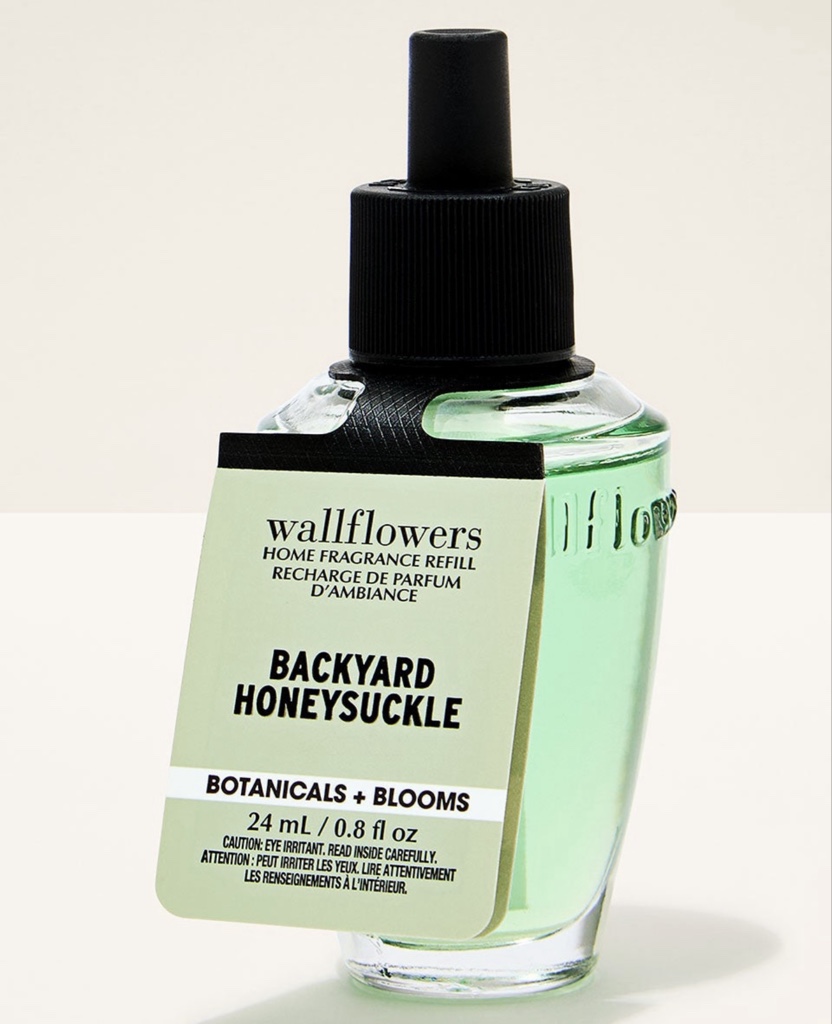 FRAGANCIA PARA HOGAR BATH & BODY WORKS WALLFLOWERS BACKYARD HONEYSUCKLE
