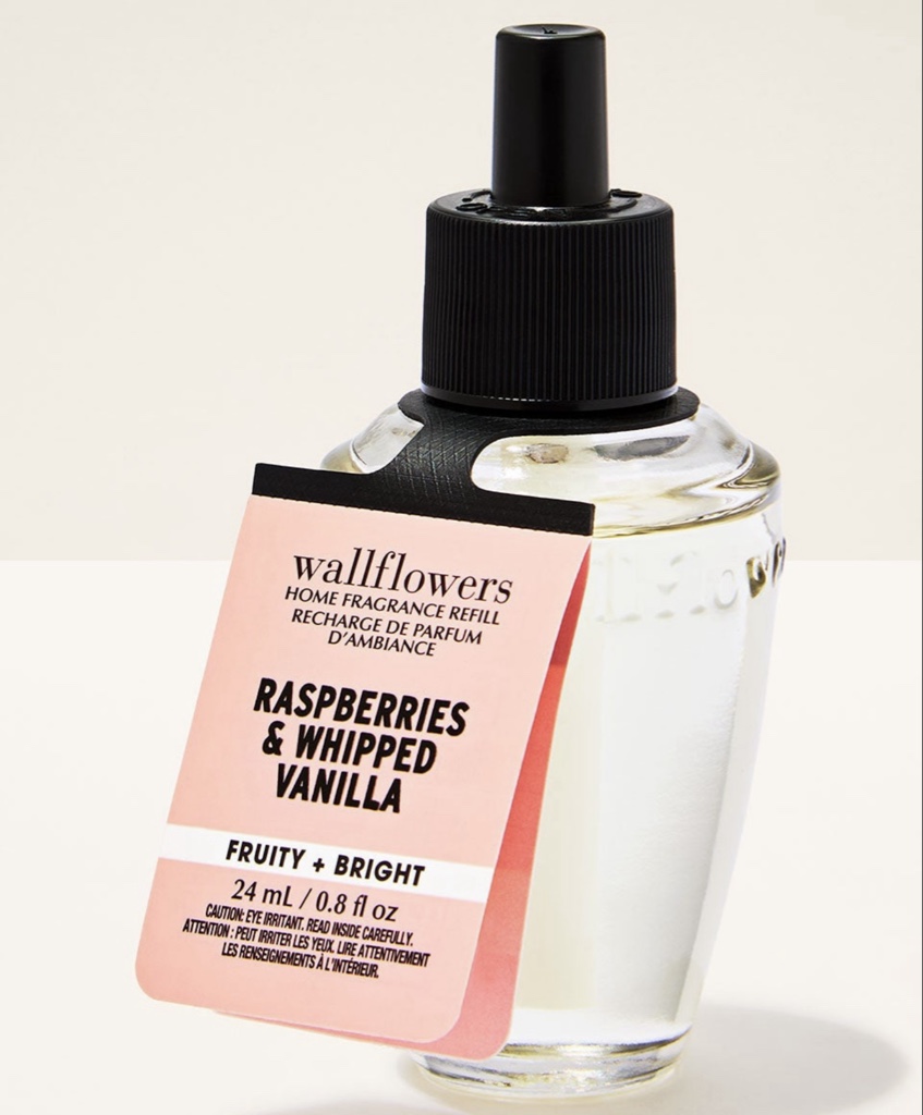 FRAGANCIA PARA HOGAR BATH & BODY WORKS WALLFLOWERS RASPBERRIES & WHIPPED VANILLA
