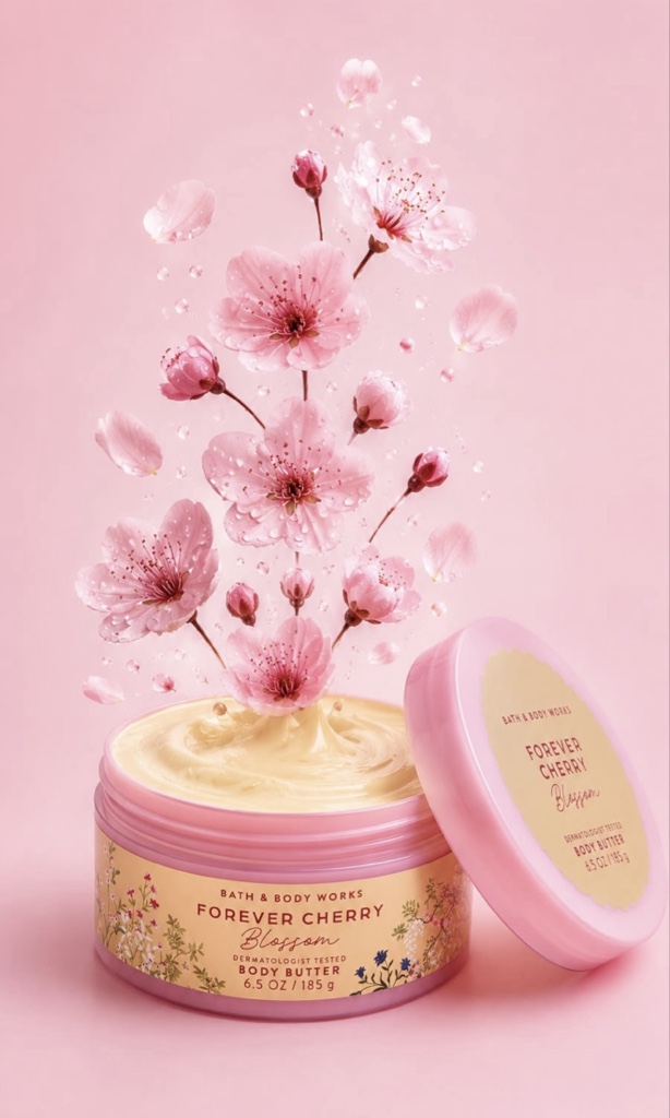 MANTEQUILLAS BATH & BODY WORKS FOREVER CHERRY BLOSSOM 185G
