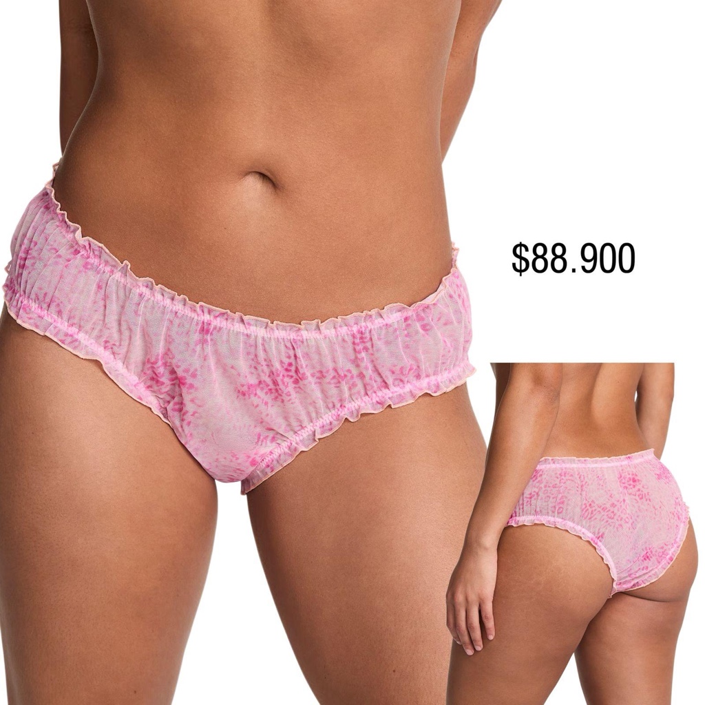 PANTY PINK CHEEKY ESTAMPADO LEOPARDO  ROSADO