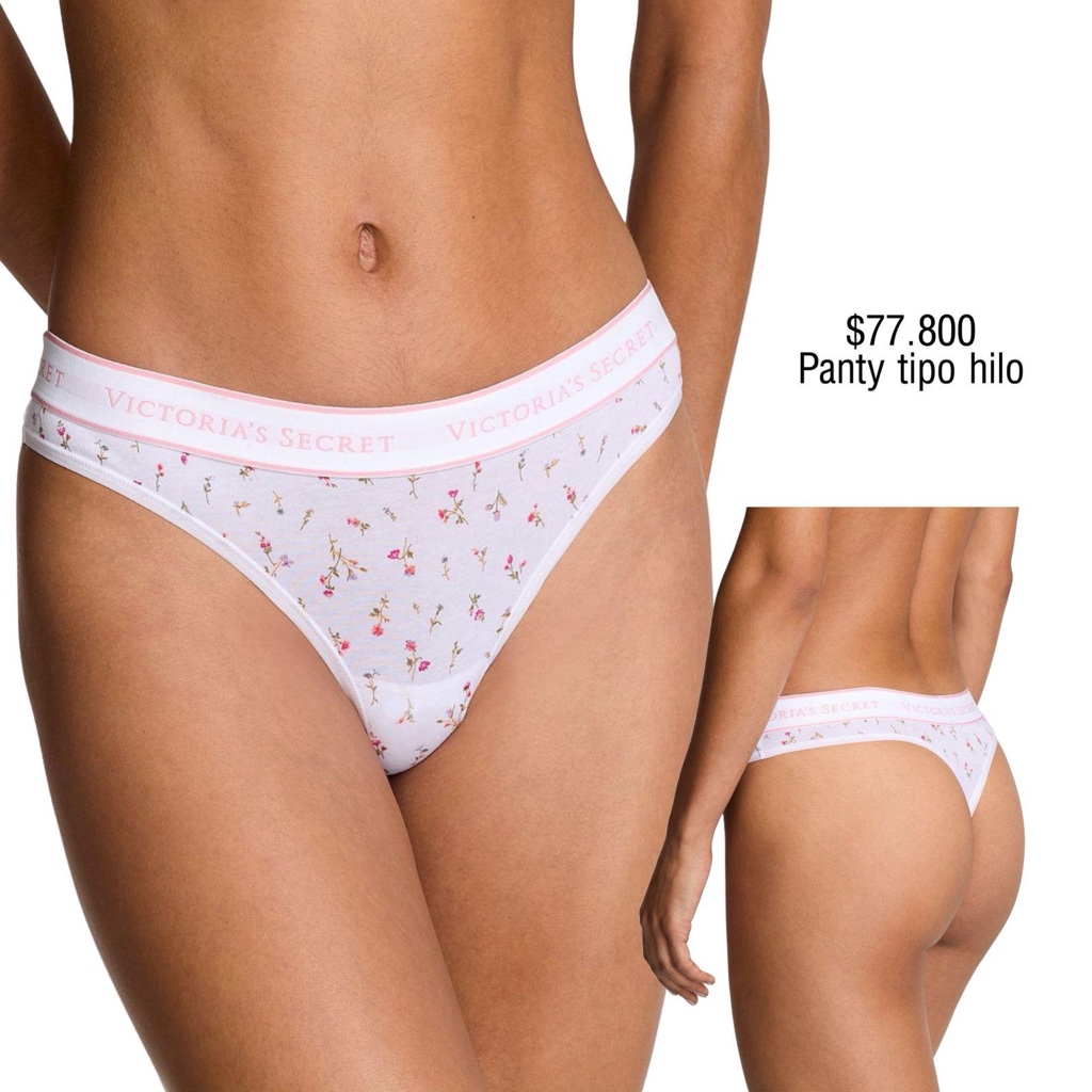 PANTY VS THONG  BLANCO ESTAMPADO FLORAL
