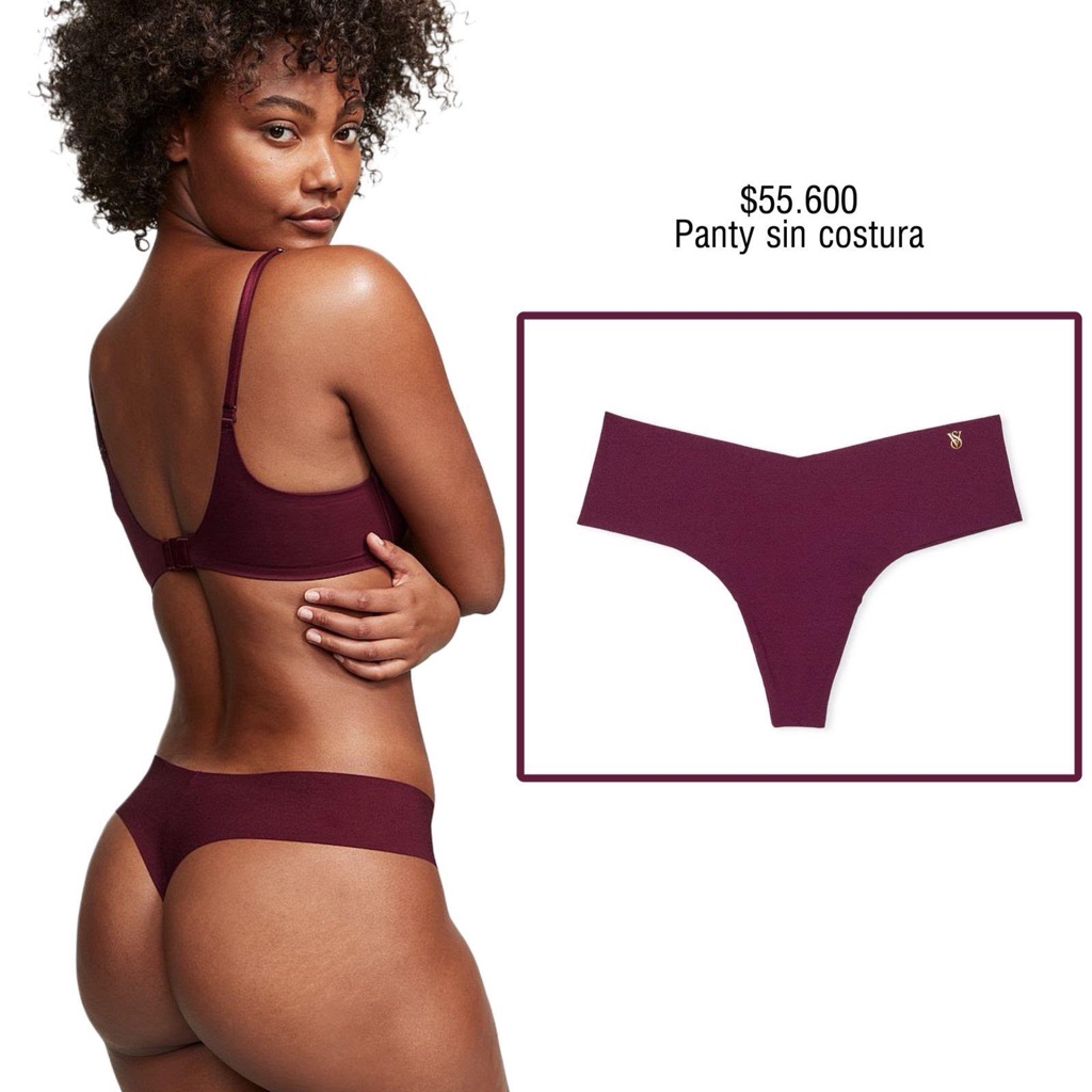 PANTY VS THONG STRING BORGOÑA INVISBLE