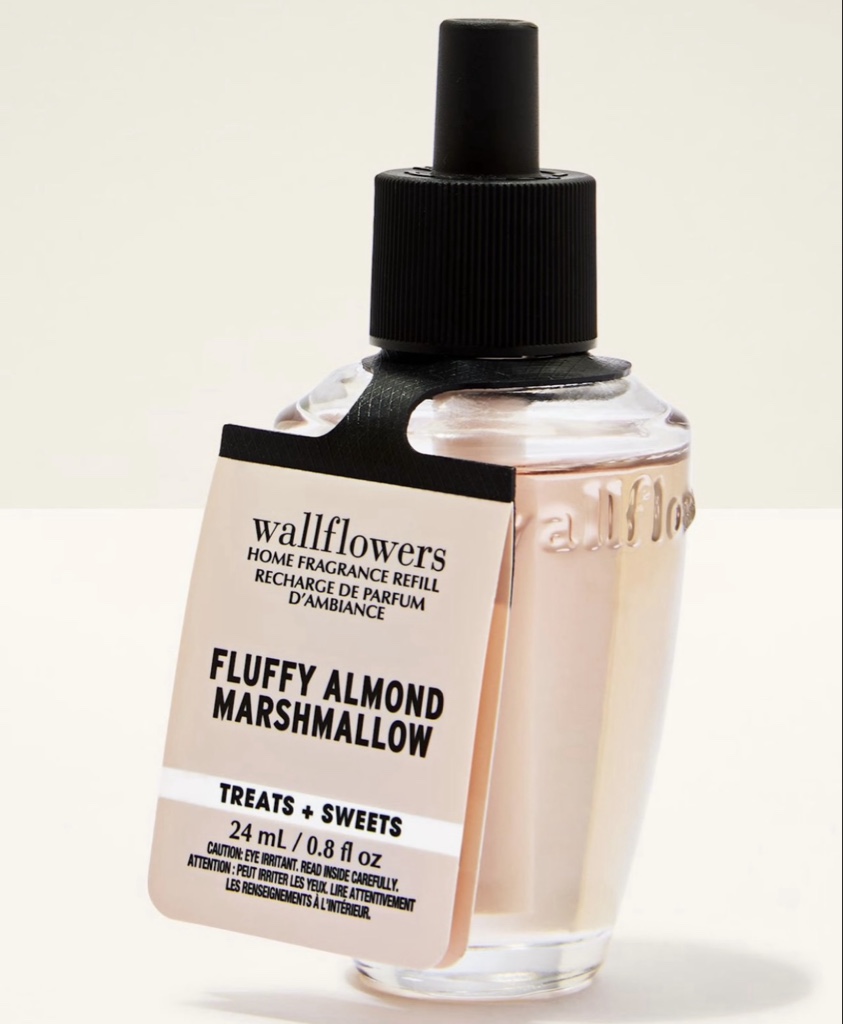 FRAGANCIA PARA HOGAR BATH & BODY WORKS WALLFLOWERS FLUFFY ALMOND MARSHMALLOW