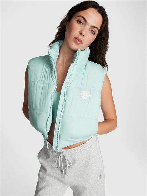 CHALECO PINK COLOR MENTA PASTEL