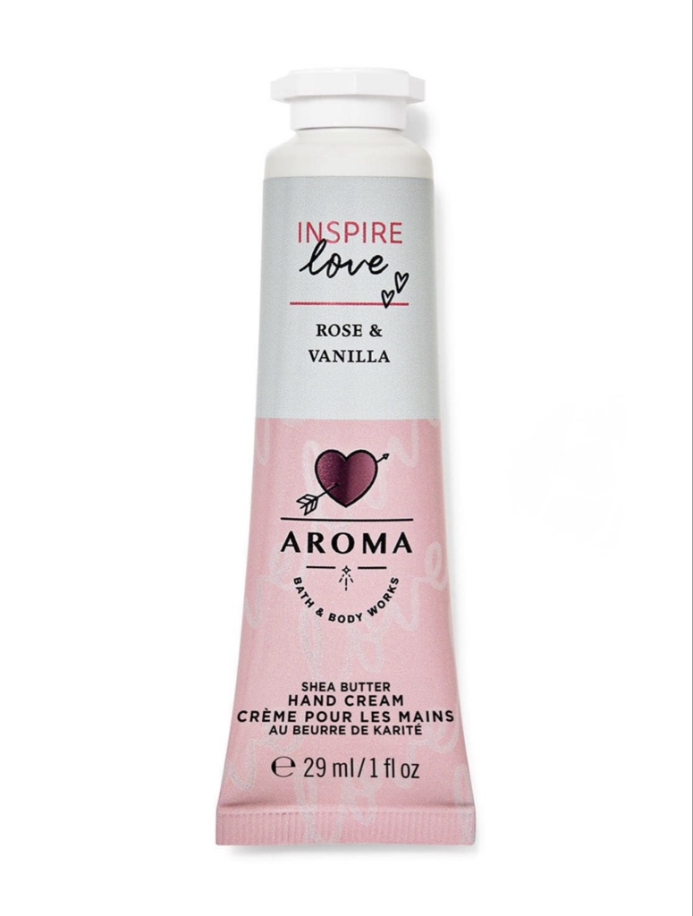 CREMA BATH & BODY WORKS INSPIRE LOVE ROSE & VANILLA 29ML