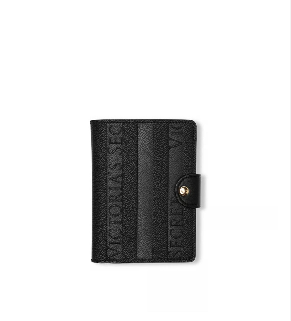 ESTUCHE PARA PASAPORTE Y CARTERA DE VIAJE VS NEGRO