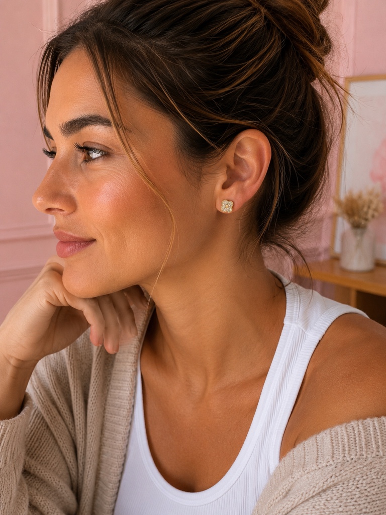 Aretes Flor