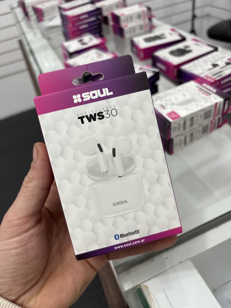 Soul TWS30 audifonos blancos