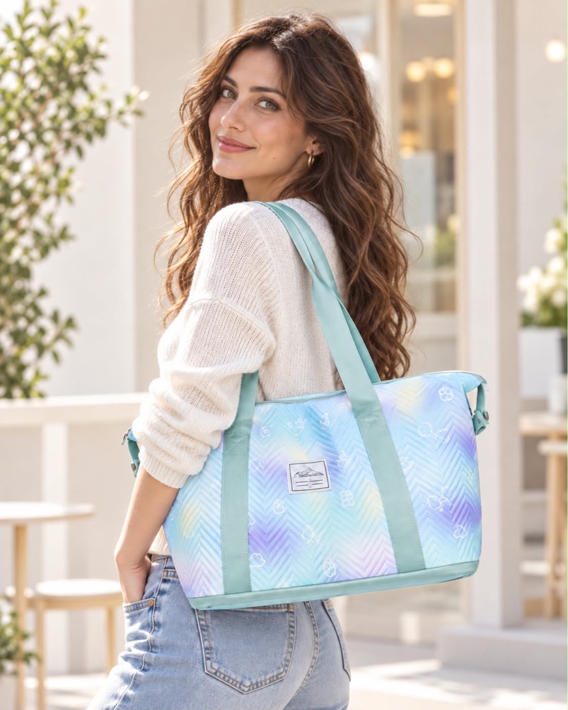Bolso tote pastel