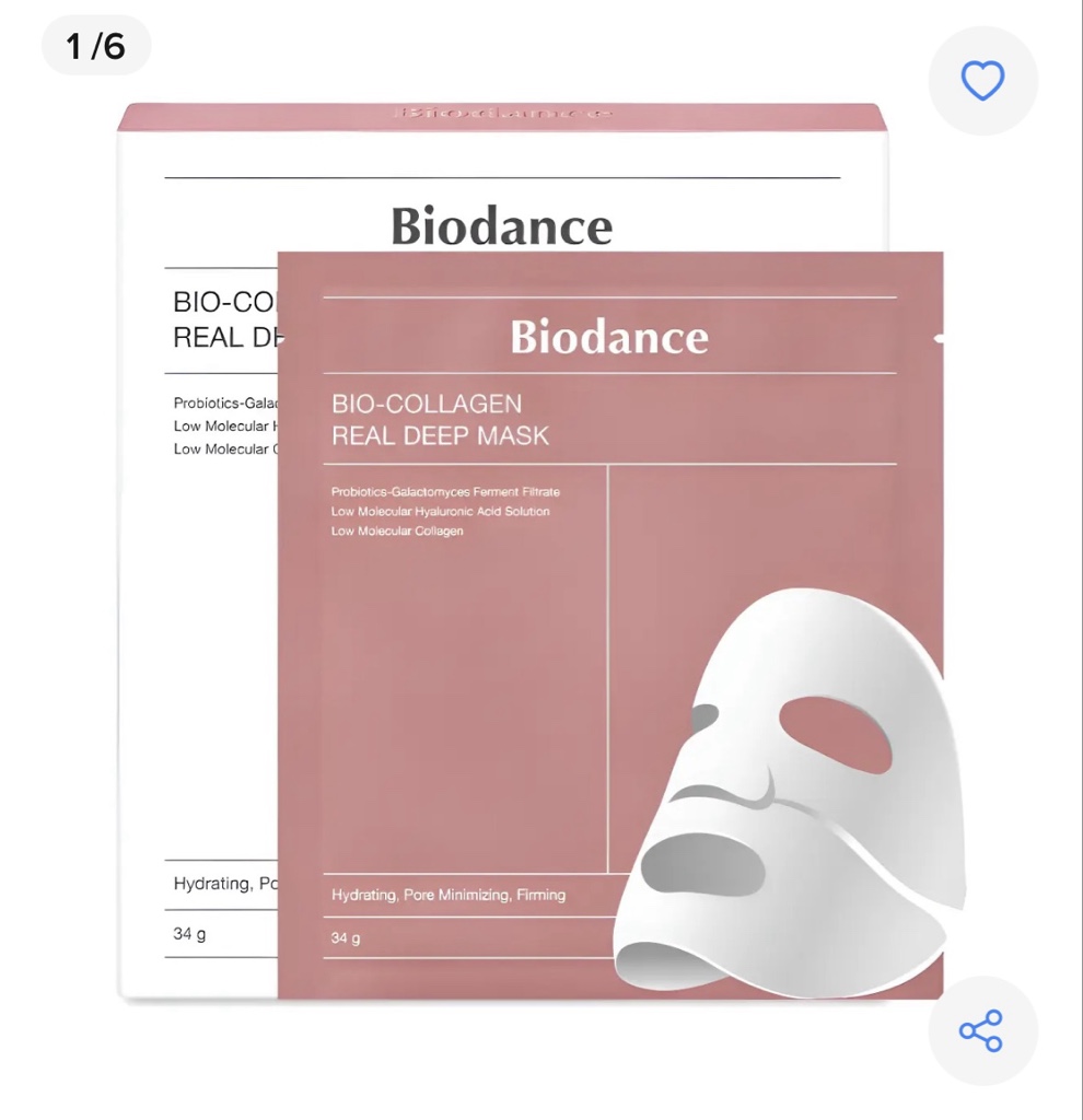 Biodance Bio-Collagen mascarilla rosa