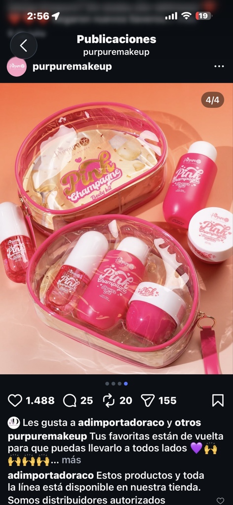 Kit purpure Pink champagne