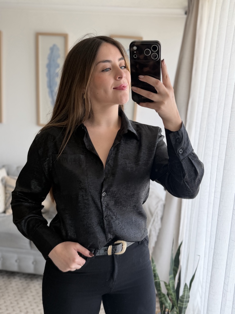 Blusa metalizada