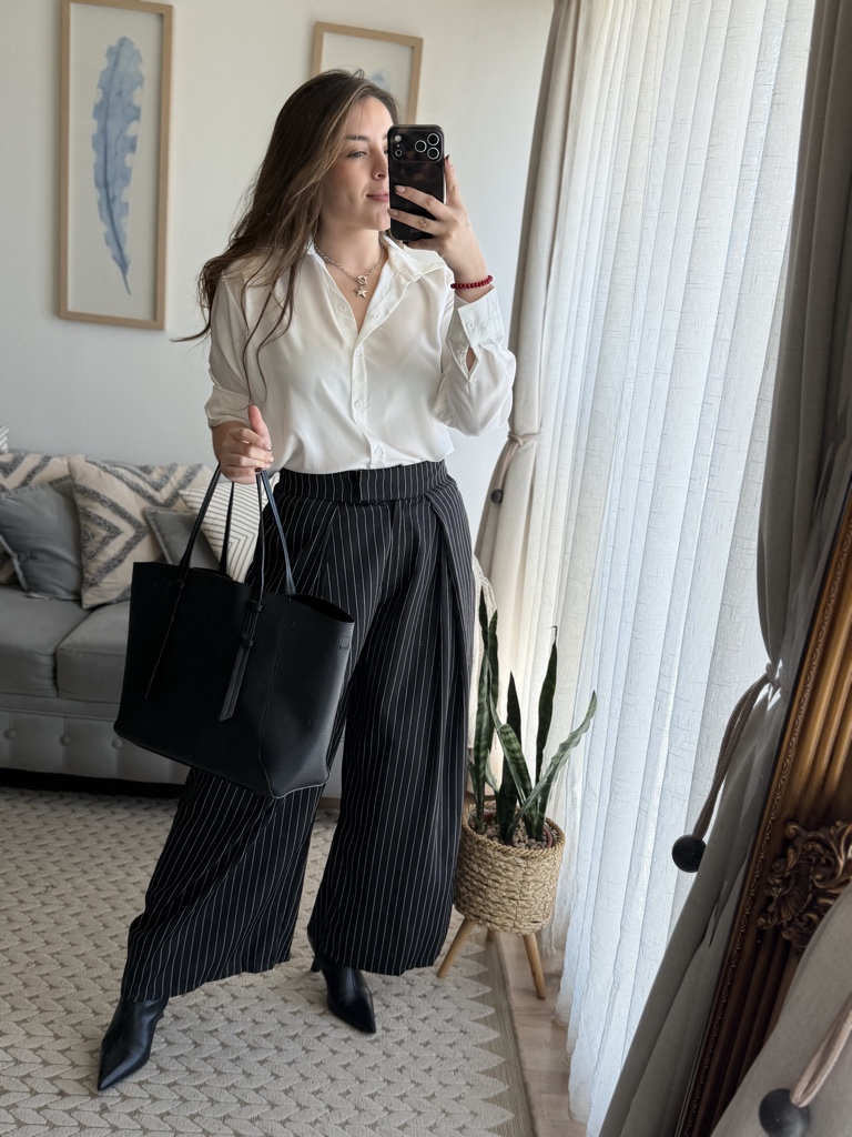 Pantalón sastrero rayas
