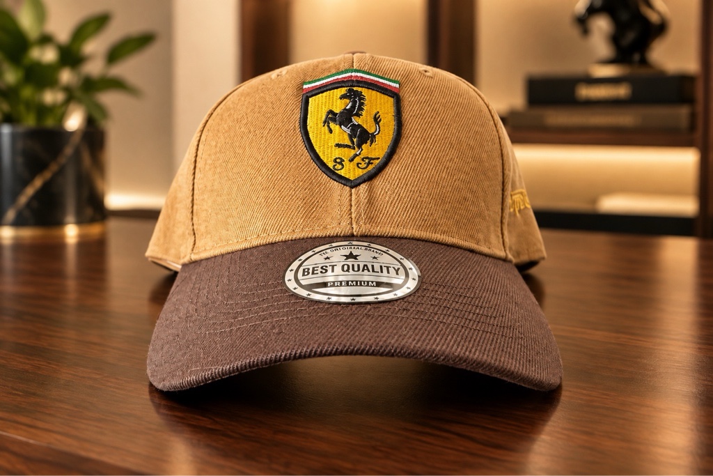 Ferrari jockey beige y cafe