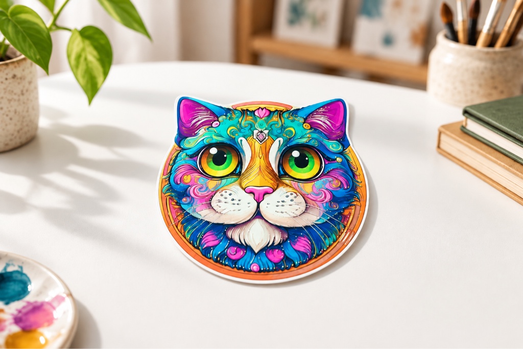 PortavVasos Gato multicolor sensorial