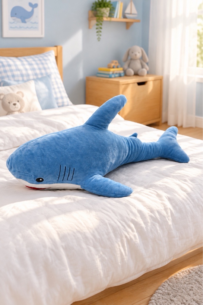 Tiburon azul peluche