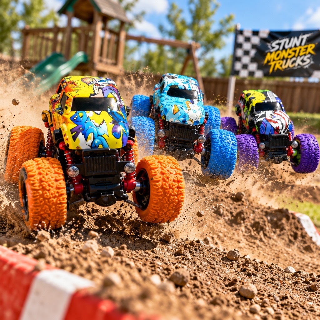 Stunt Monster Trucks autos
