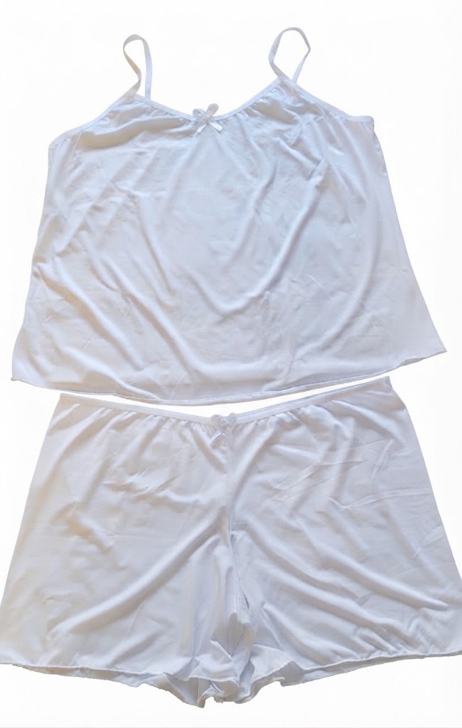 Pijama Babydoll Premium Fem. - GG (branco) - REF. 01