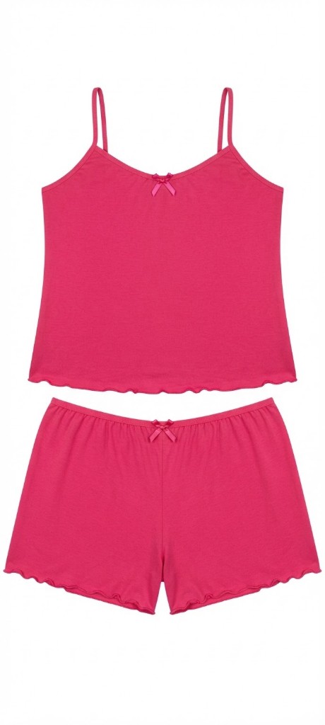 Pijama Babydoll Premium Fem. - M (vermelho) - REF. 01