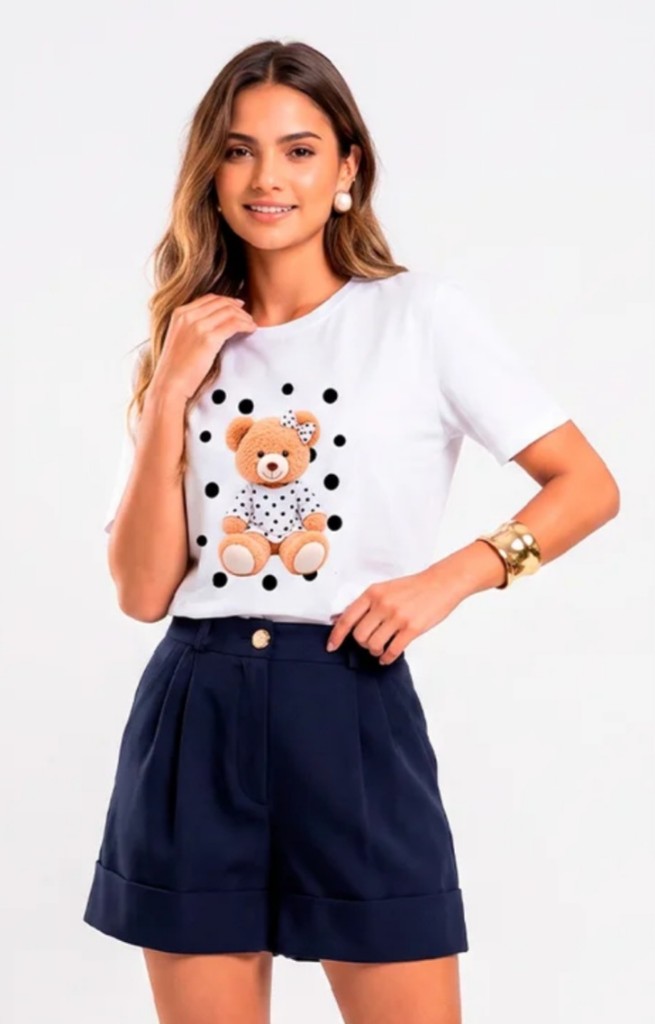 T-Shirt Ursa Poá (ref. 141) - TAM P