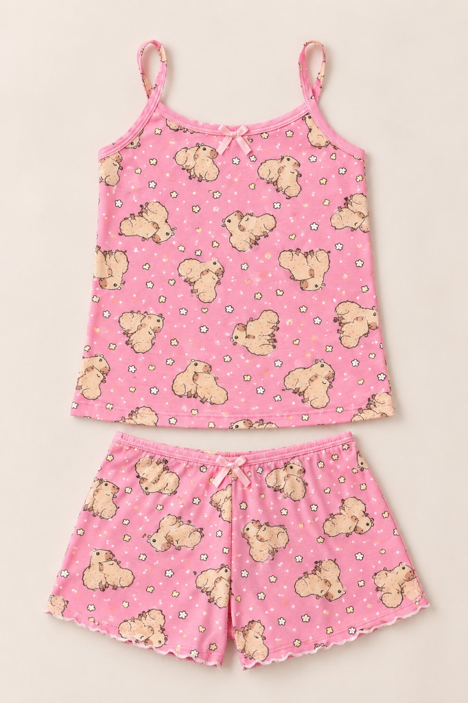 Pijama Babydoll Infantil Feminino - GG - REF. 13B