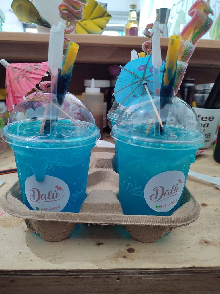 Azulito con alcohol