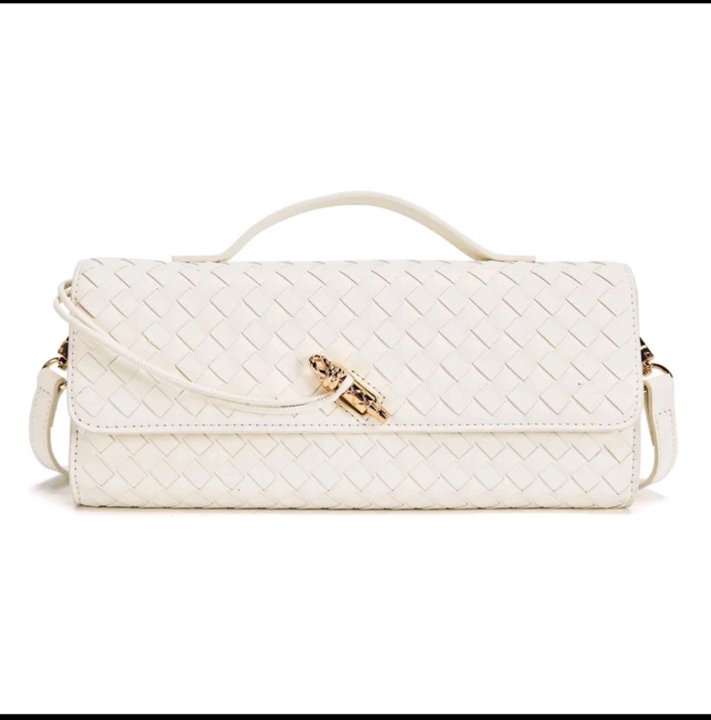 Bolsa Trannçada Off White  com alça removível
