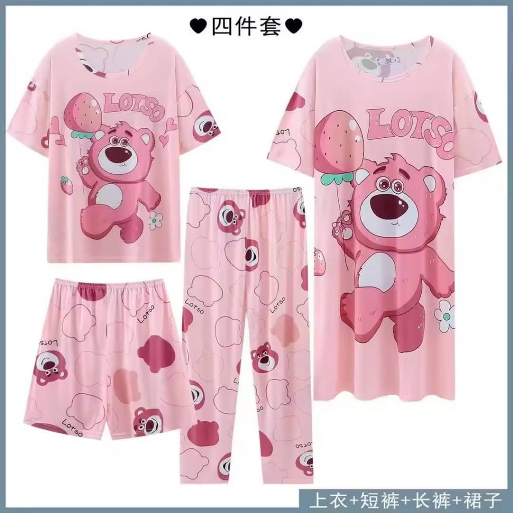 Conjunto rosa LOTSO 4 piezas