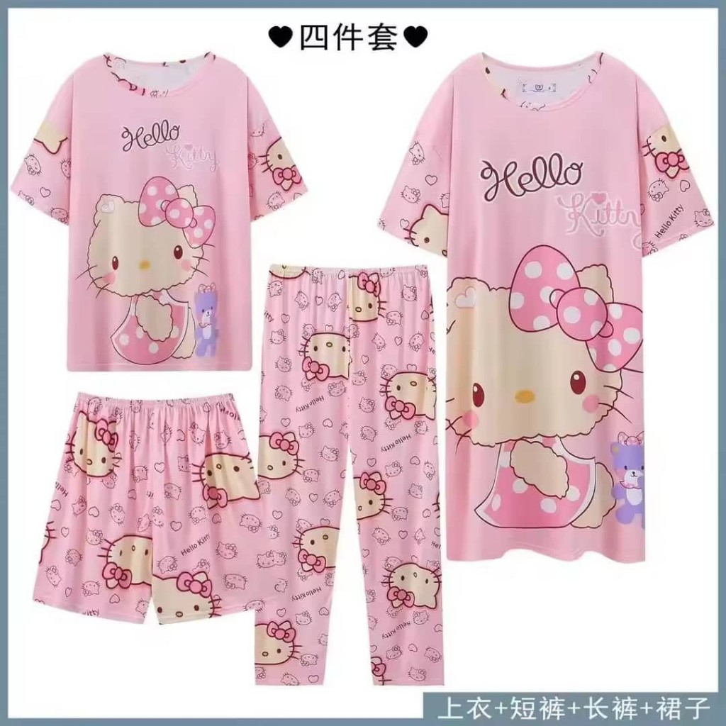 Hello Kitty pijama  set 4 piezas