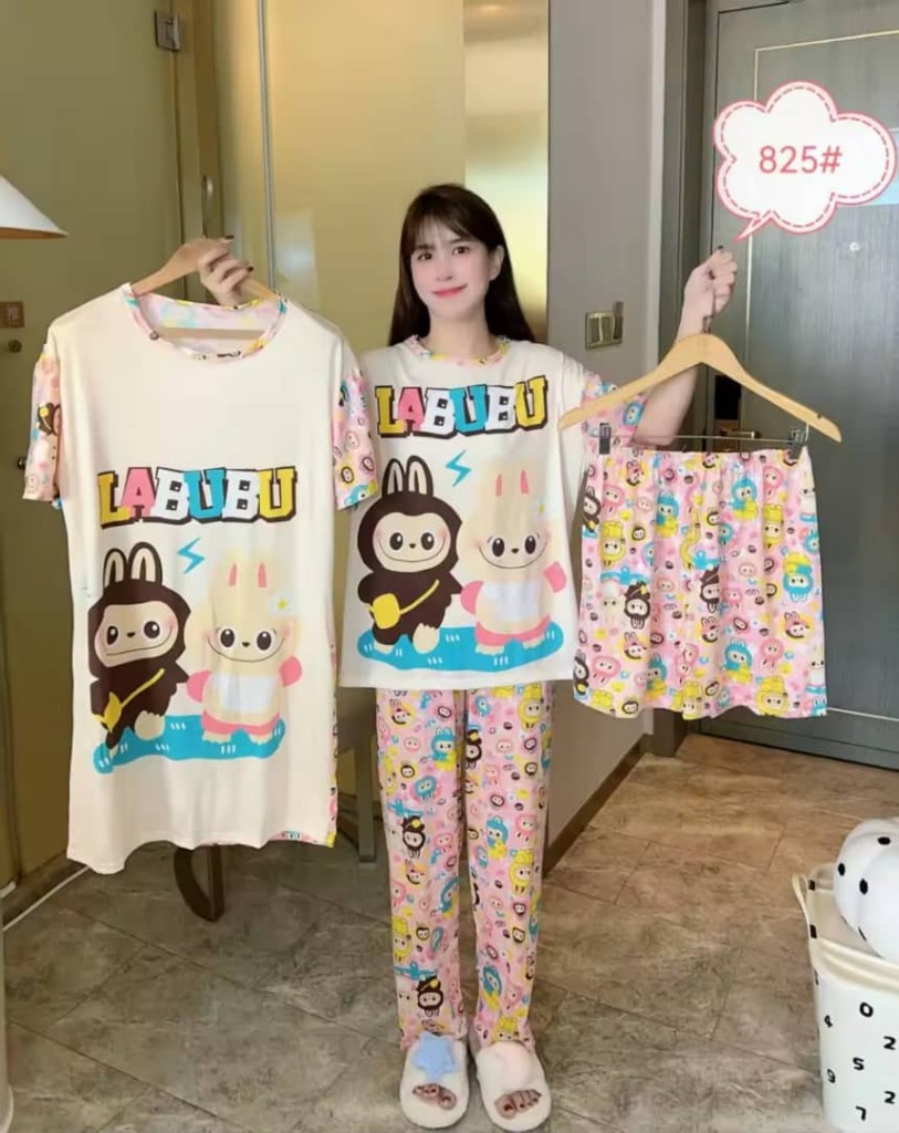Labubu pijama 4 piezas
