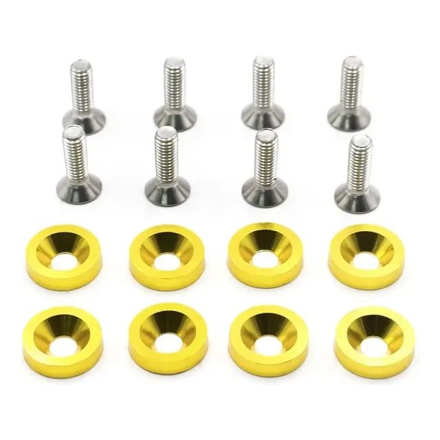 ARANDELA  ALUMINO COLOR AMARILLO