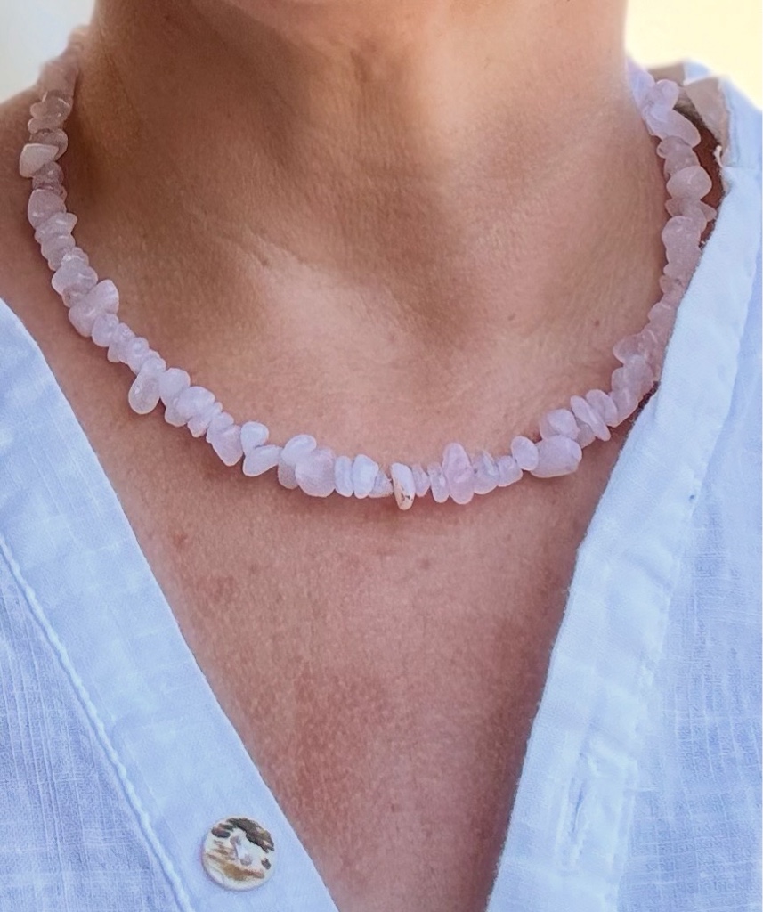 Collar Cuarzo Rosa