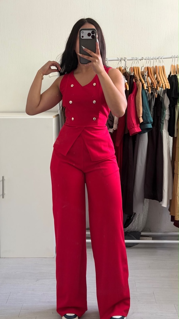 Conjunto Valentina - Rojo