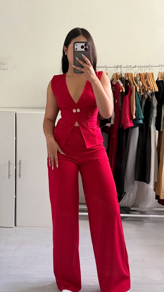 Conjunto  Paris - Rojo