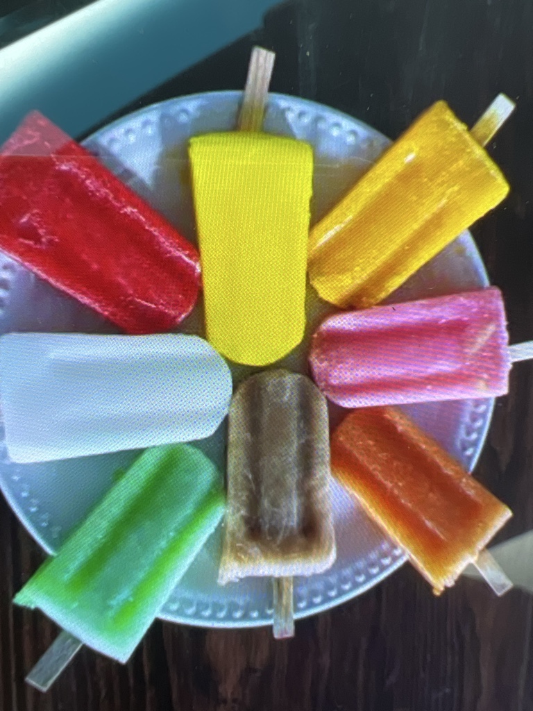 Paletas de agua-fruta surtidas