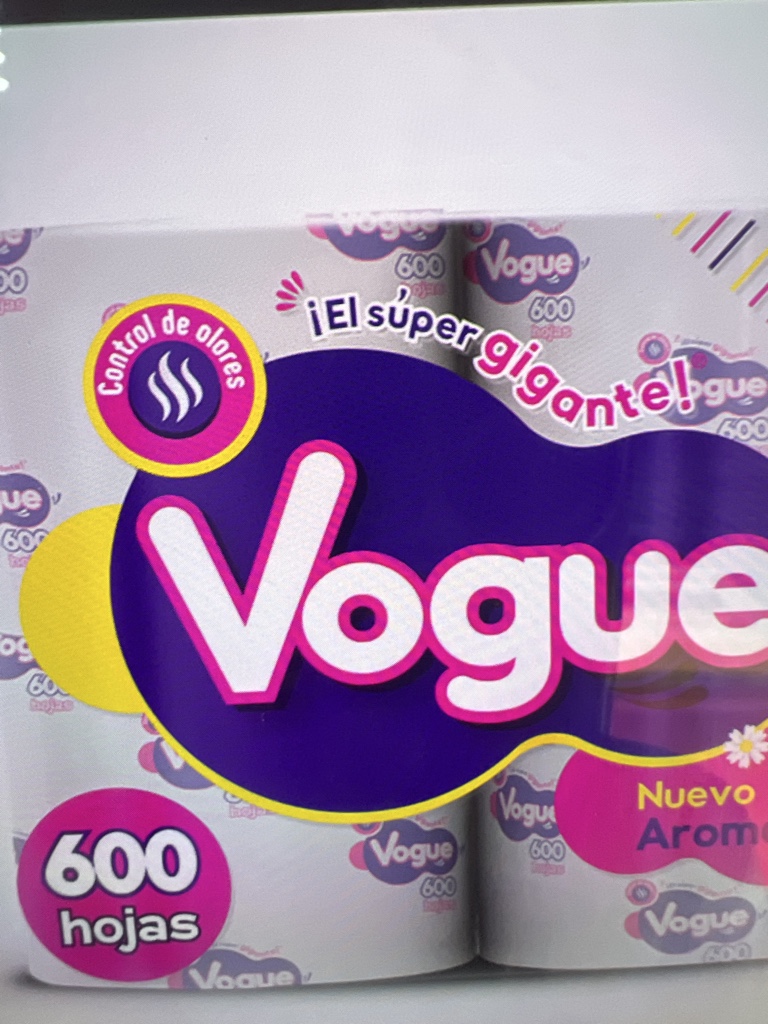 Vogue papel higienico 600 hojas