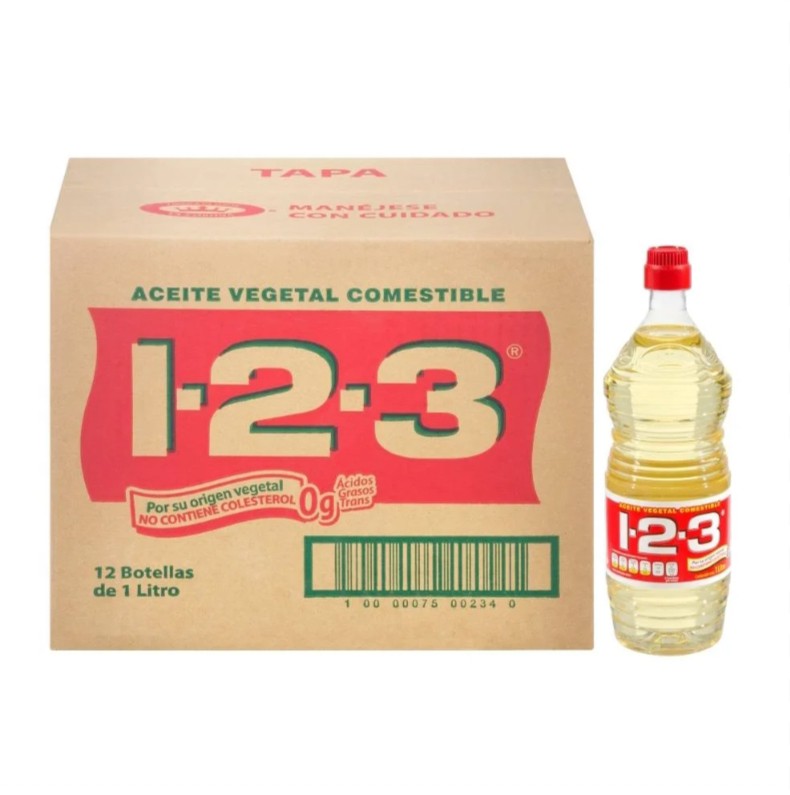 I-2-3 aceite vegetal 1Ltro pieza