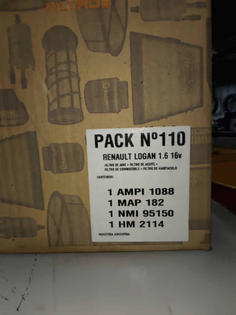 Pack filtros Renault Logan 1.6 16v