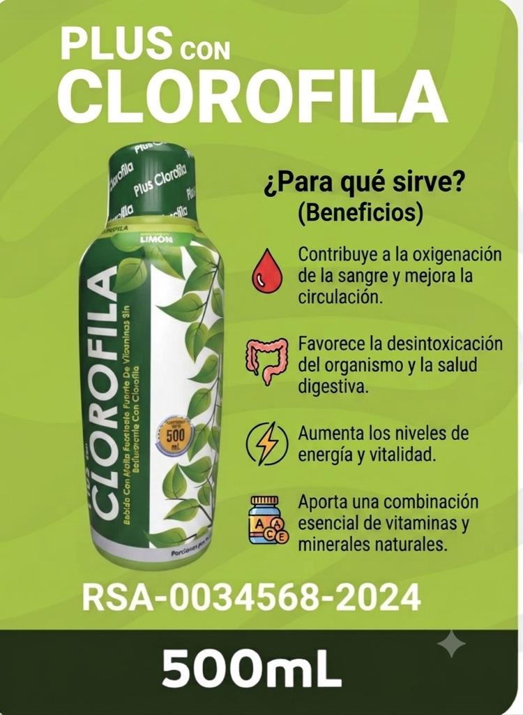 Clorofila Plus limon 500ml