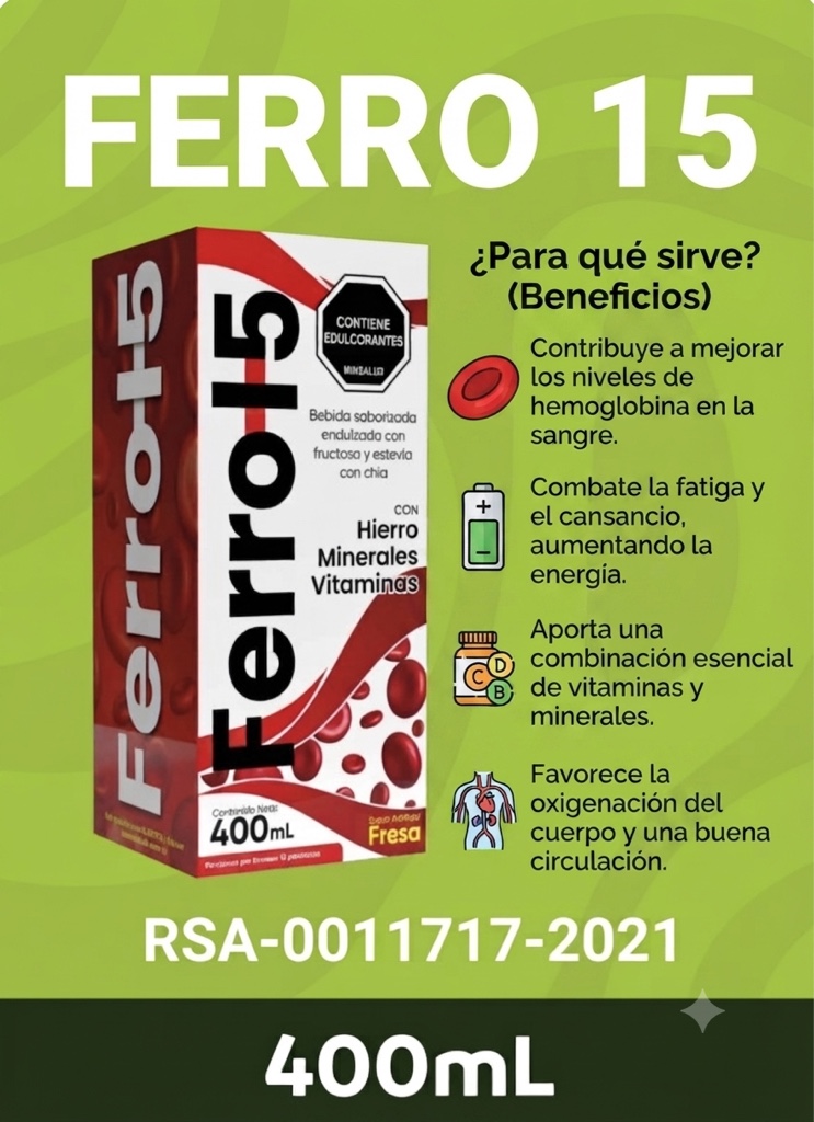 Ferro 15 fresa 400ml