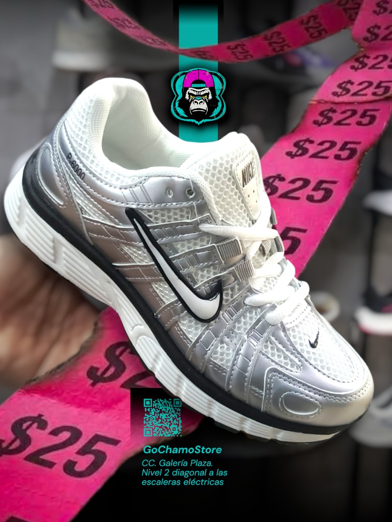 NIKE P6000 PLATEADO