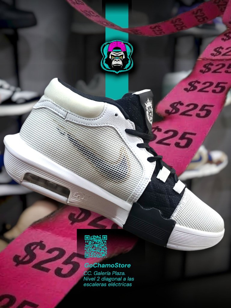 NIKE LEBRON WITNES 8 BLANCO/NEGRO