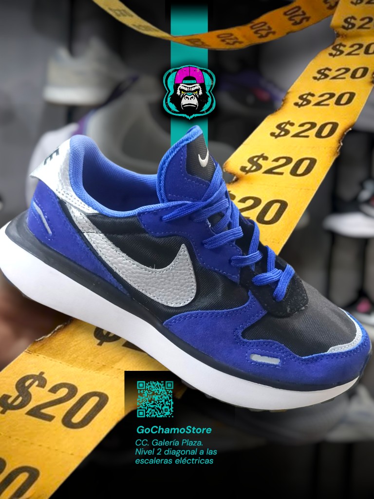 NIKE WAFFLES AZUL/GRIS