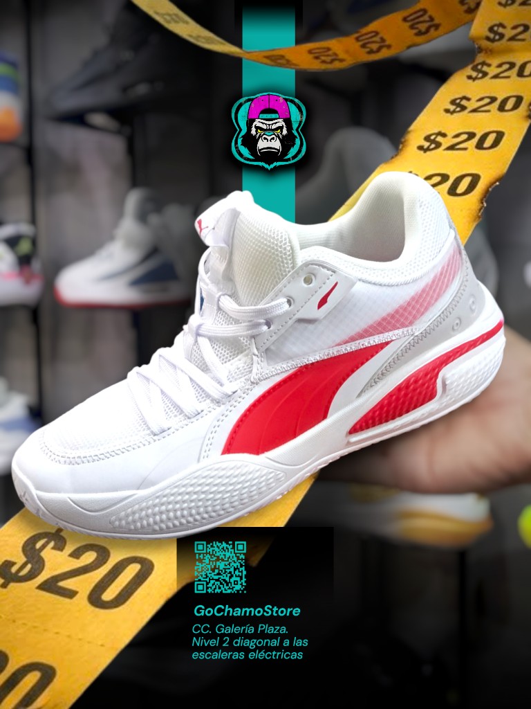 PUMA COURT RIDER BLANCO/ROJO