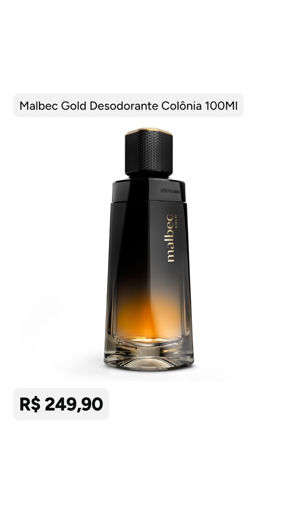 Malbec Gold Colônia 100ml