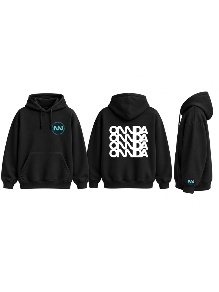 Hoodie negro GoodVibes