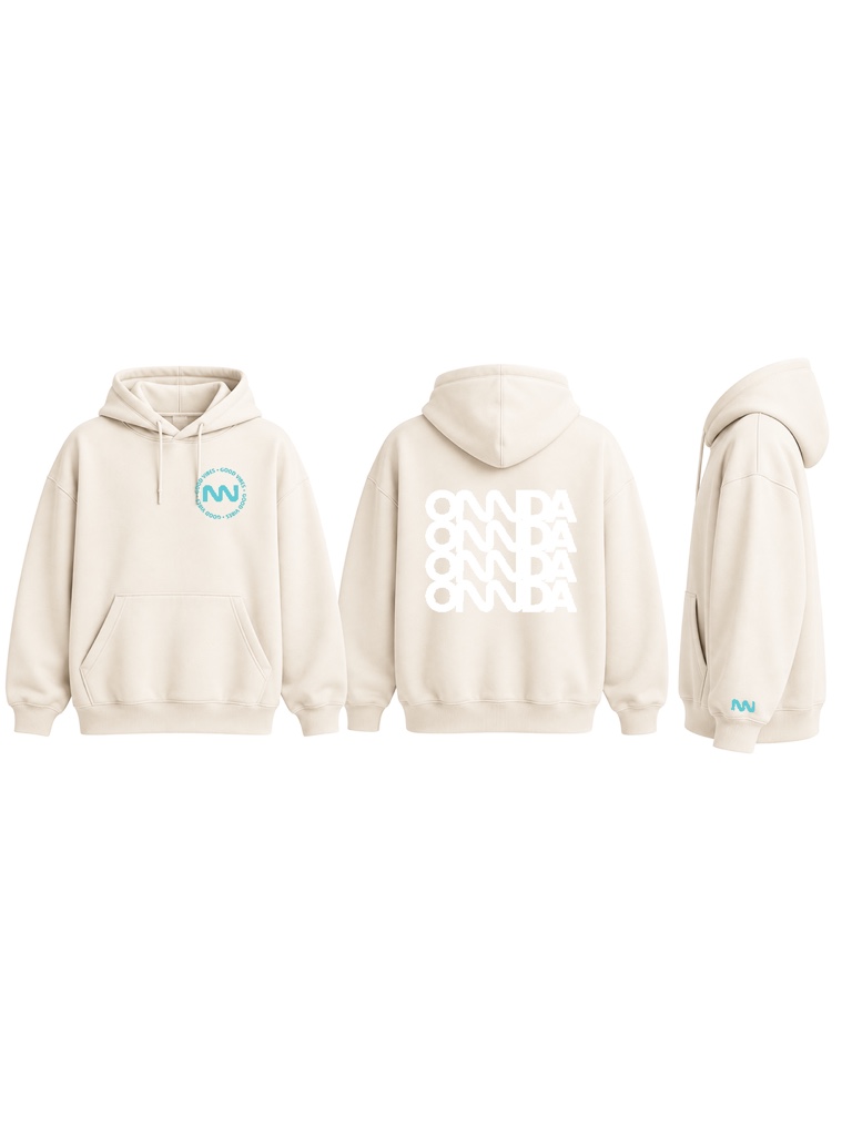 Hoodie beige GoodVibes